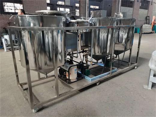 Máquina refinadora de aceite de coco de 200 kg/h equipo de refinación de aceite comestible